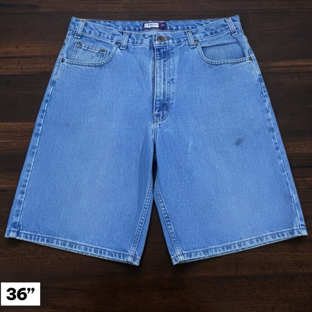 Vintage Arizona Jean Co Jean Shorts Men's 36 Blue Denim Relaxed Fit‎ Jorts Y2K